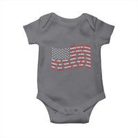 Vintage American Flag 50 States Baby Onesie Patriotic Gift