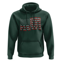 Vintage American Flag 50 States Hoodie Patriotic Gift