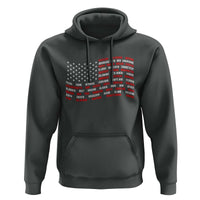 Vintage American Flag 50 States Hoodie Patriotic Gift