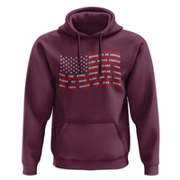 Vintage American Flag 50 States Hoodie Patriotic Gift