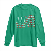 Vintage American Flag 50 States Long Sleeve Shirt Patriotic Gift