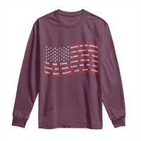 Vintage American Flag 50 States Long Sleeve Shirt Patriotic Gift