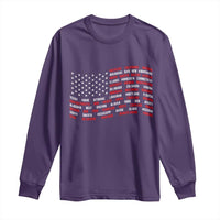 Vintage American Flag 50 States Long Sleeve Shirt Patriotic Gift