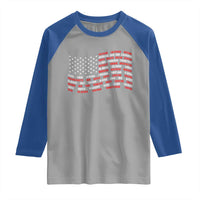 Vintage American Flag 50 States Raglan Shirt Patriotic Gift