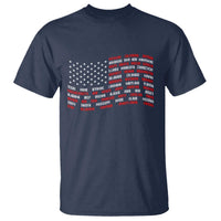 Vintage American Flag 50 States T Shirt Patriotic Gift