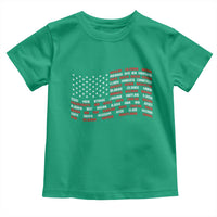 Vintage American Flag 50 States Toddler T Shirt Patriotic Gift