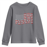 Vintage American Flag 50 States Youth Sweatshirt Patriotic Gift