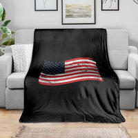 Vintage Patriotic American Flag Dog And Cat Paw Throw Blanket Gift For Pet Lover