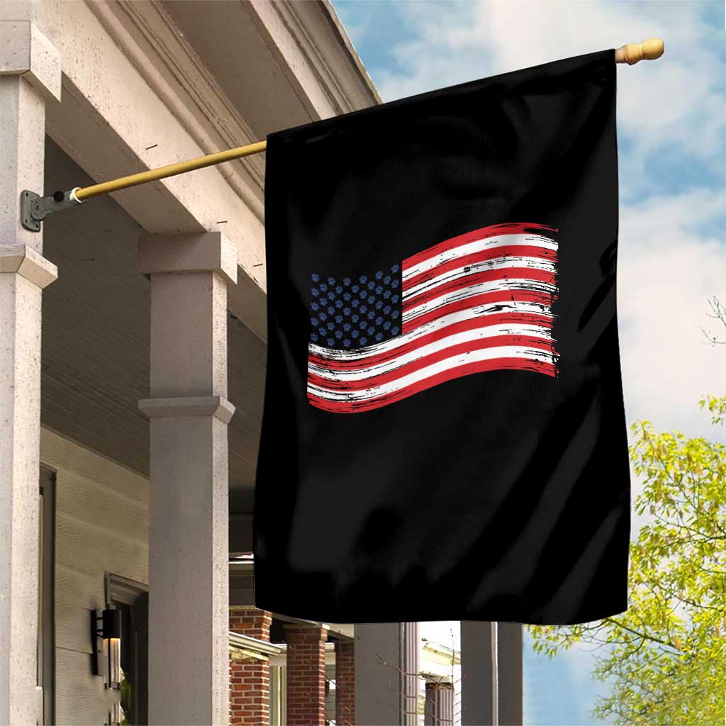 Vintage Patriotic American Flag Dog And Cat Paw Garden Flag Gift For Pet Lover