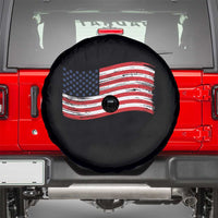 Vintage Patriotic American Flag Dog And Cat Paw Spare Tire Cover Gift For Pet Lover