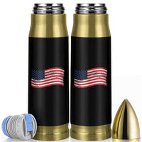 Vintage Patriotic American Flag Dog And Cat Paw Bullet Tumbler Gift For Pet Lover