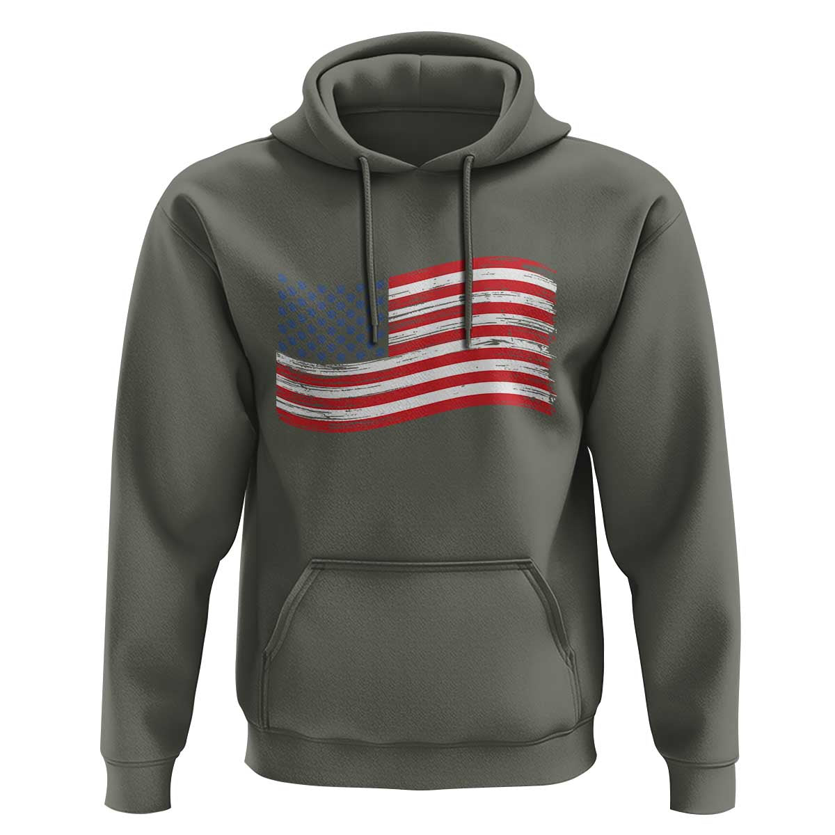 Vintage Patriotic American Flag Dog And Cat Paw Hoodie Gift For Pet Lover