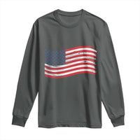 Vintage Patriotic American Flag Dog And Cat Paw Long Sleeve Shirt Gift For Pet Lover