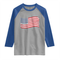Vintage Patriotic American Flag Dog And Cat Paw Raglan Shirt Gift For Pet Lover
