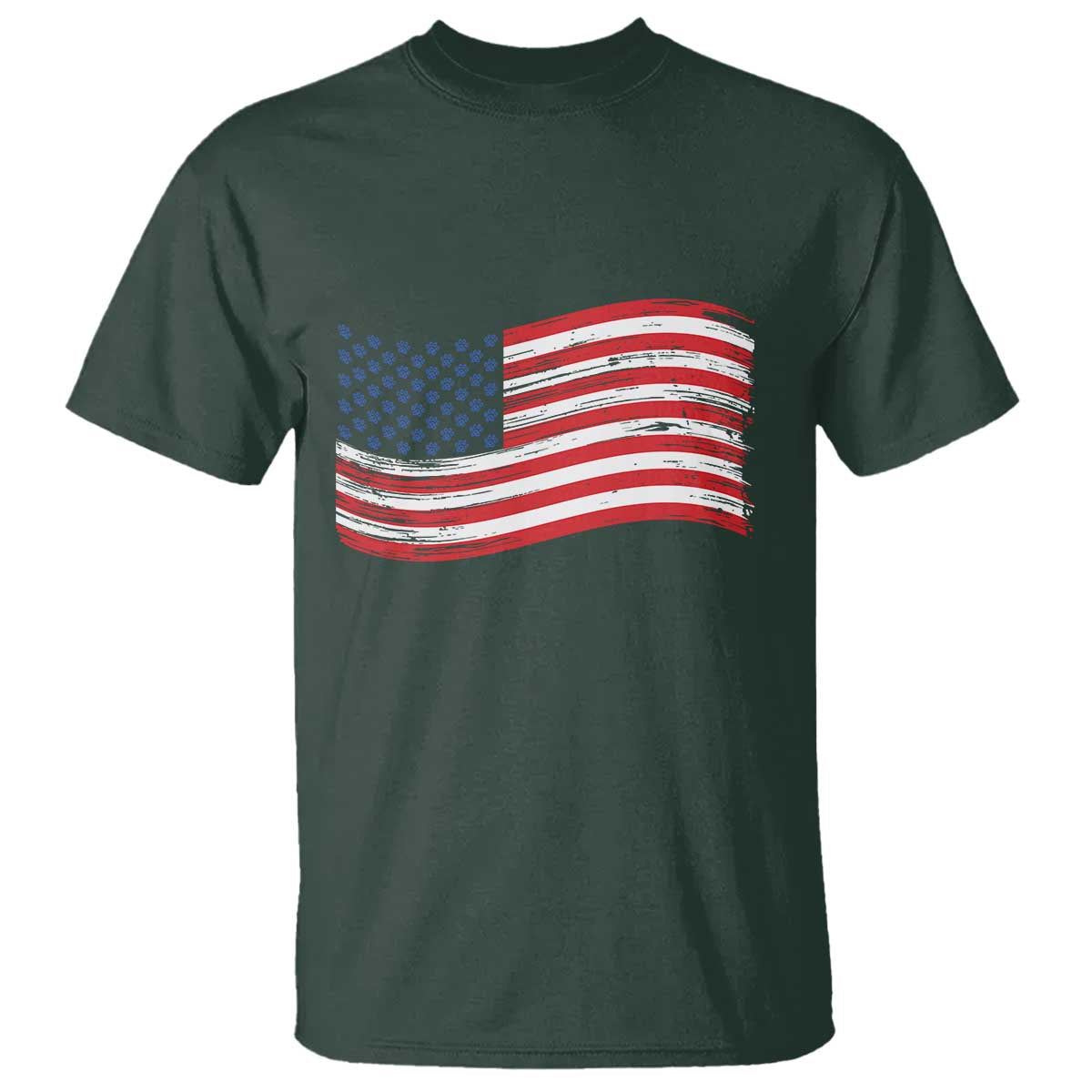 Vintage Patriotic American Flag Dog And Cat Paw T Shirt Gift For Pet Lover