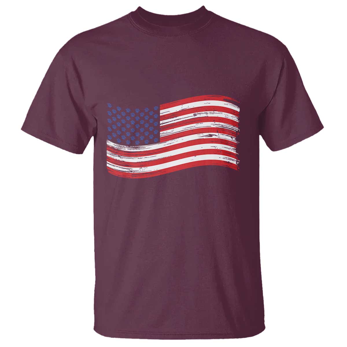 Vintage Patriotic American Flag Dog And Cat Paw T Shirt Gift For Pet Lover