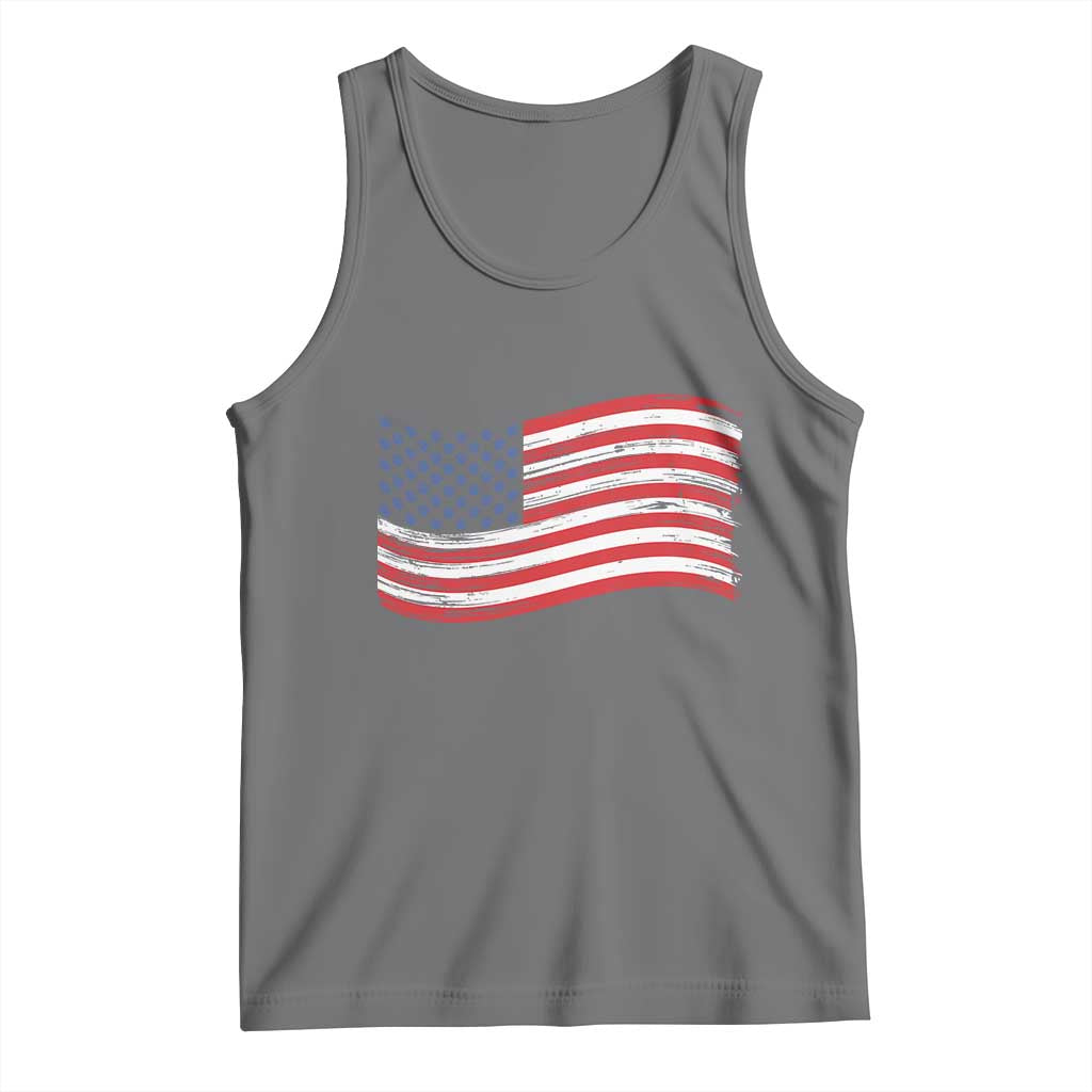 Vintage Patriotic American Flag Dog And Cat Paw Tank Top Gift For Pet Lover