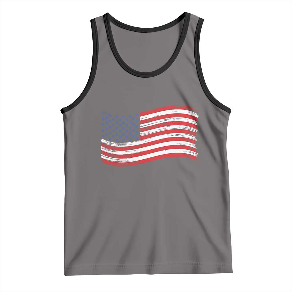 Vintage Patriotic American Flag Dog And Cat Paw Tank Top Gift For Pet Lover