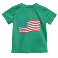 Vintage Patriotic American Flag Dog And Cat Paw Toddler T Shirt Gift For Pet Lover