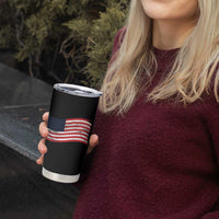 Vintage Patriotic American Flag Dog And Cat Paw Tumbler Cup Gift For Pet Lover