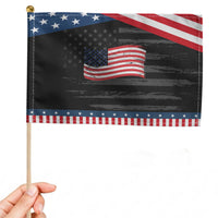 Vintage Patriotic American Flag Dog And Cat Paw Patriotic Handheld Flag Gift For Pet Lover