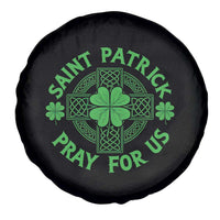 Saint Patrick Pray For Us Spare Tire Cover St Patricks Day Celtic Cross
