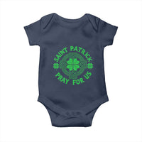 Saint Patrick Pray For Us Baby Onesie St Patricks Day Celtic Cross