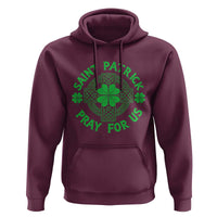 Saint Patrick Pray For Us Hoodie St Patricks Day Celtic Cross