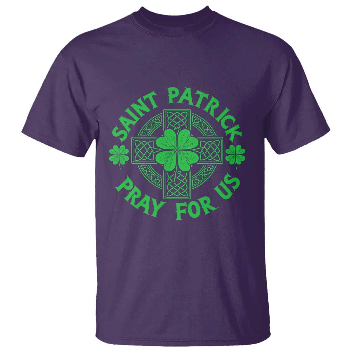 Saint Patrick Pray For Us T Shirt St Patricks Day Celtic Cross