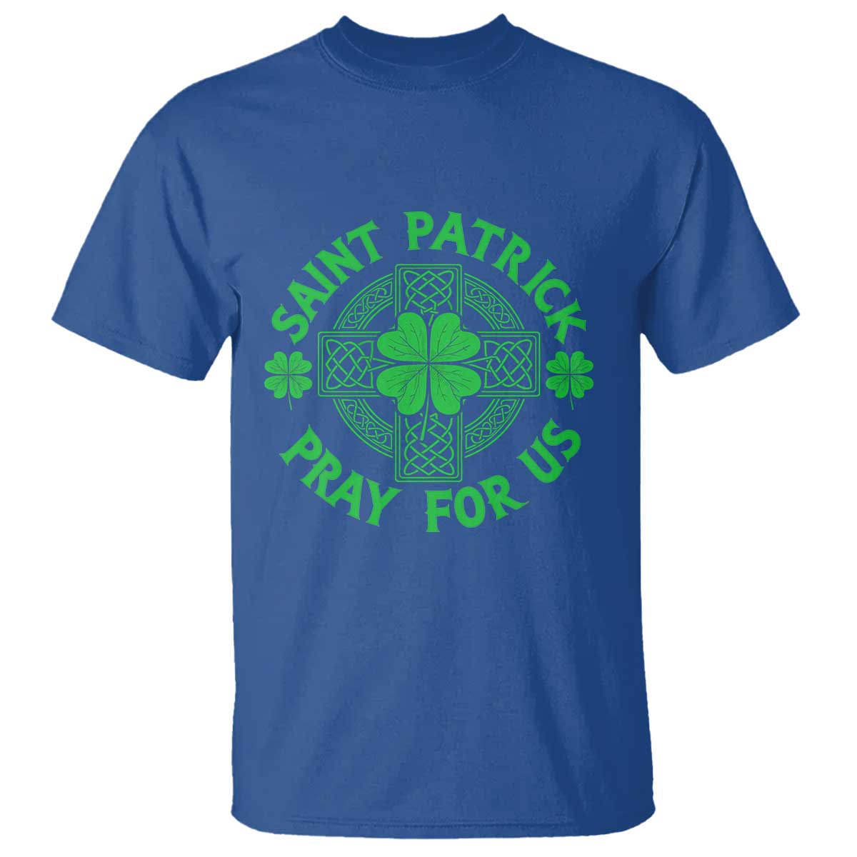 Saint Patrick Pray For Us T Shirt St Patricks Day Celtic Cross