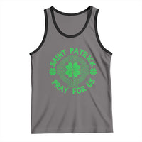 Saint Patrick Pray For Us Tank Top St Patricks Day Celtic Cross