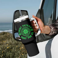 Saint Patrick Pray For Us Tumbler With Handle St Patricks Day Celtic Cross