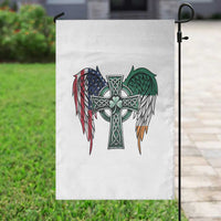 Patriotic Irish American Cross Garden Flag St Patricks Day Religious Gift