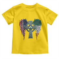 Patriotic Irish American Cross Toddler T Shirt St Patricks Day Religious Gift