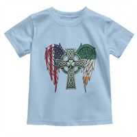 Patriotic Irish American Cross Toddler T Shirt St Patricks Day Religious Gift