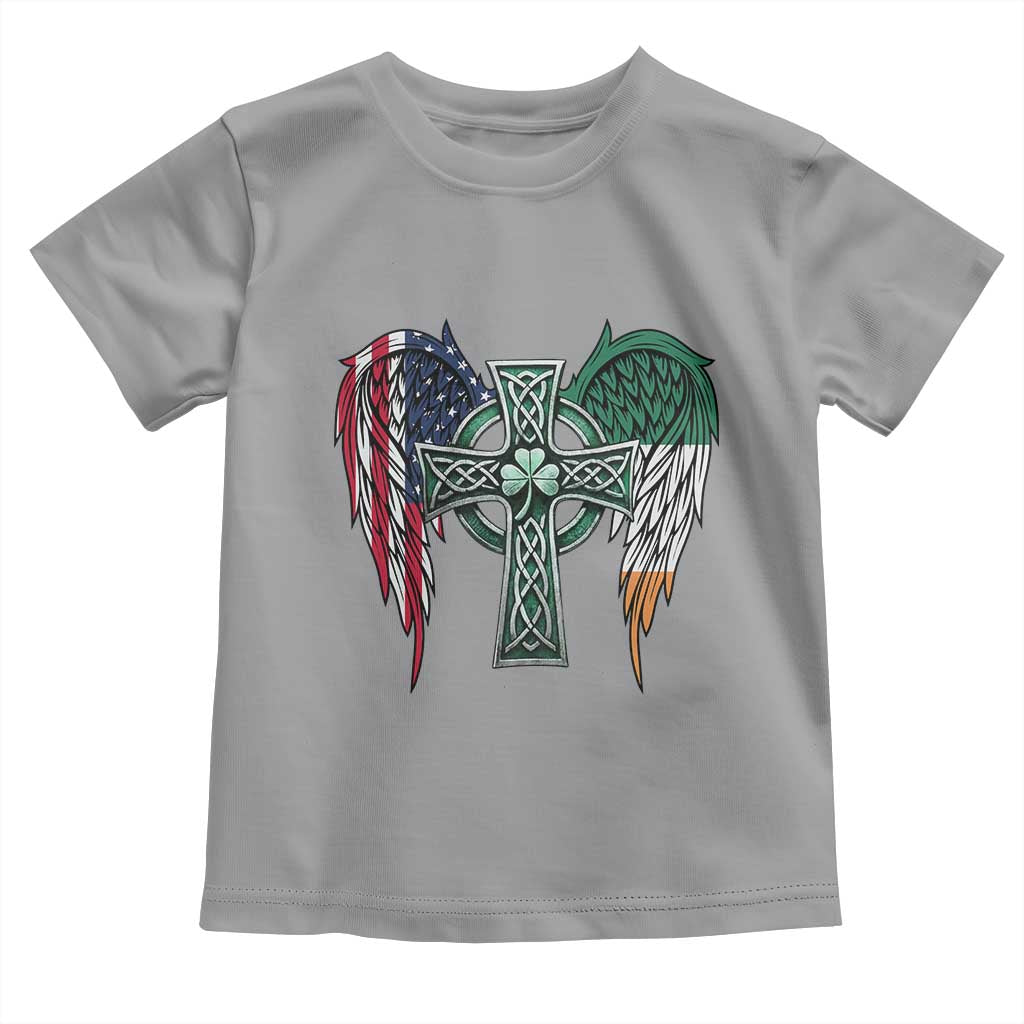 Patriotic Irish American Cross Toddler T Shirt St Patricks Day Religious Gift