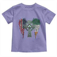 Patriotic Irish American Cross Toddler T Shirt St Patricks Day Religious Gift