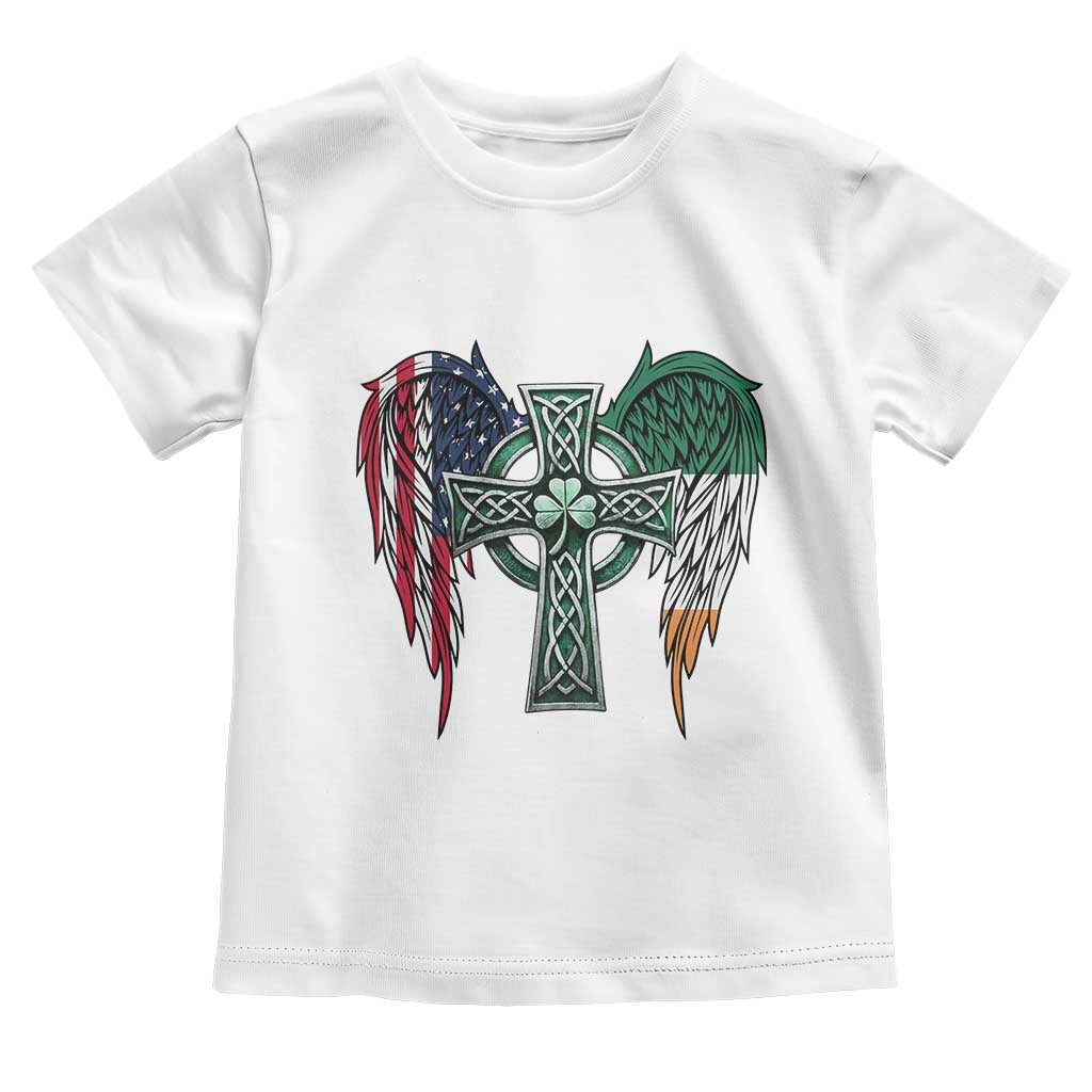 Patriotic Irish American Cross Toddler T Shirt St Patricks Day Religious Gift