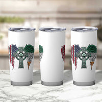 Patriotic Irish American Cross Tumbler Cup St Patricks Day Religious Gift