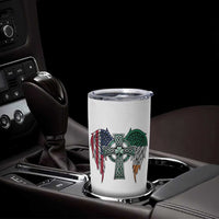 Patriotic Irish American Cross Tumbler Cup St Patricks Day Religious Gift