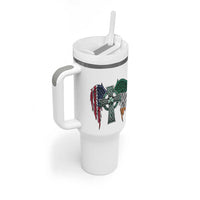 Patriotic Irish American Cross Tumbler With Handle St Patricks Day Religious Gift