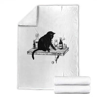 No Kings No Wars No Ice Cat Throw Blanket Political Humor Gift