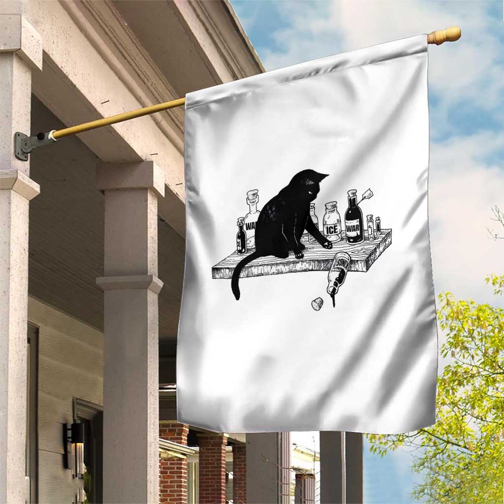No Kings No Wars No Ice Cat Garden Flag Political Humor Gift