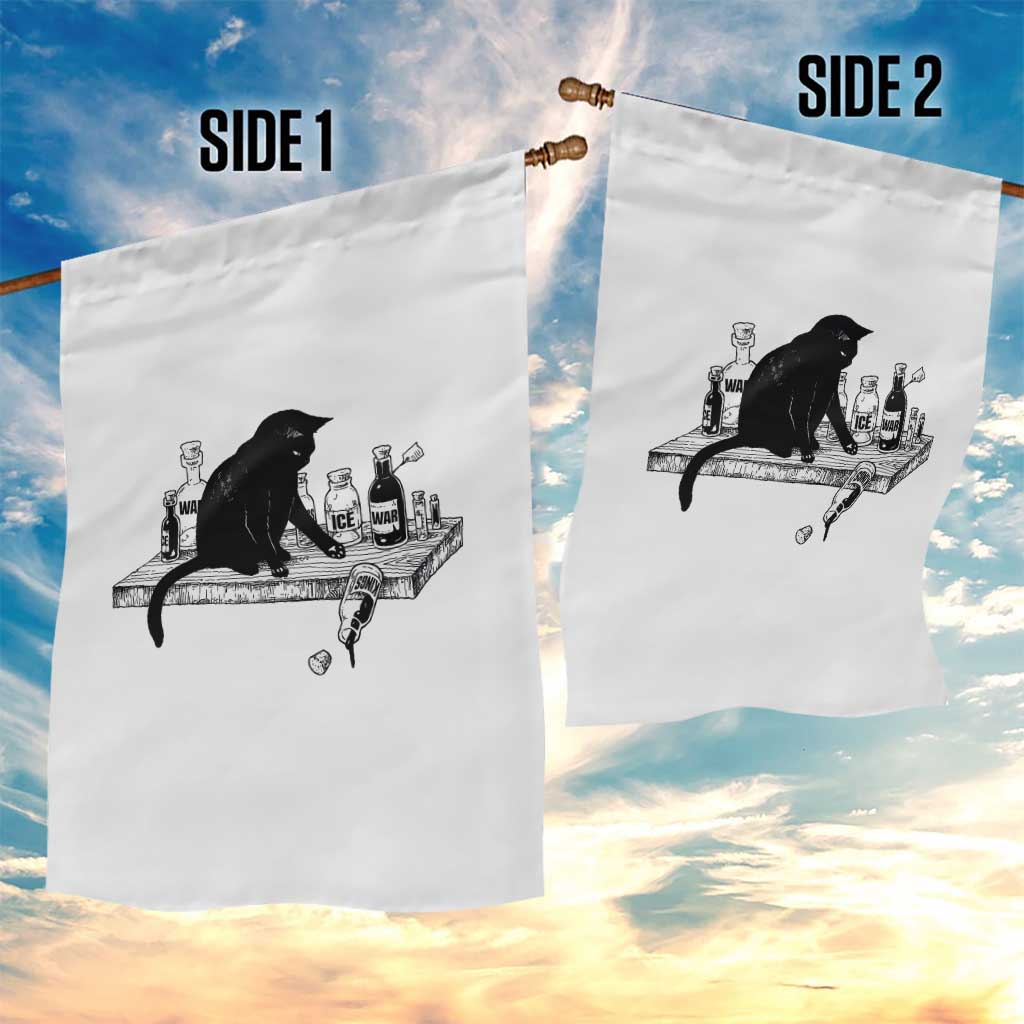 No Kings No Wars No Ice Cat Garden Flag Political Humor Gift