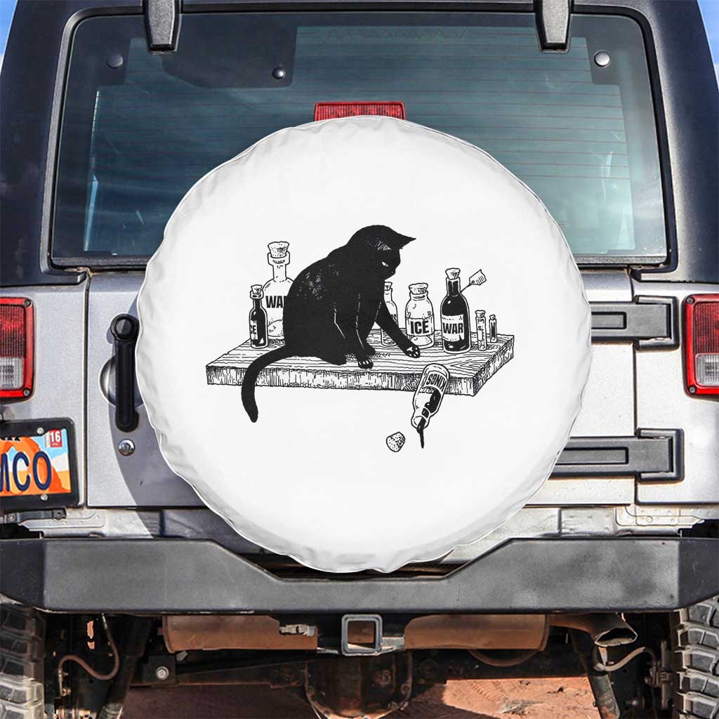 No Kings No Wars No Ice Cat Spare Tire Cover Political Humor Gift