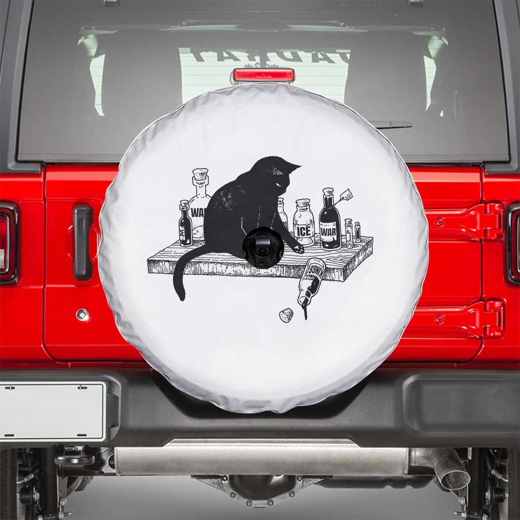 No Kings No Wars No Ice Cat Spare Tire Cover Political Humor Gift