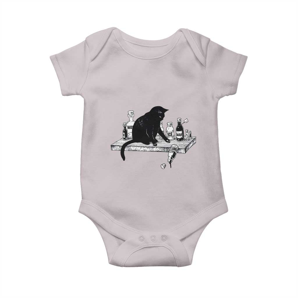 No Kings No Wars No Ice Cat Baby Onesie Political Humor Gift