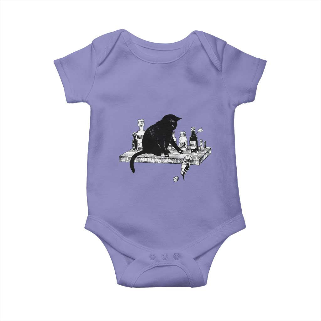 No Kings No Wars No Ice Cat Baby Onesie Political Humor Gift