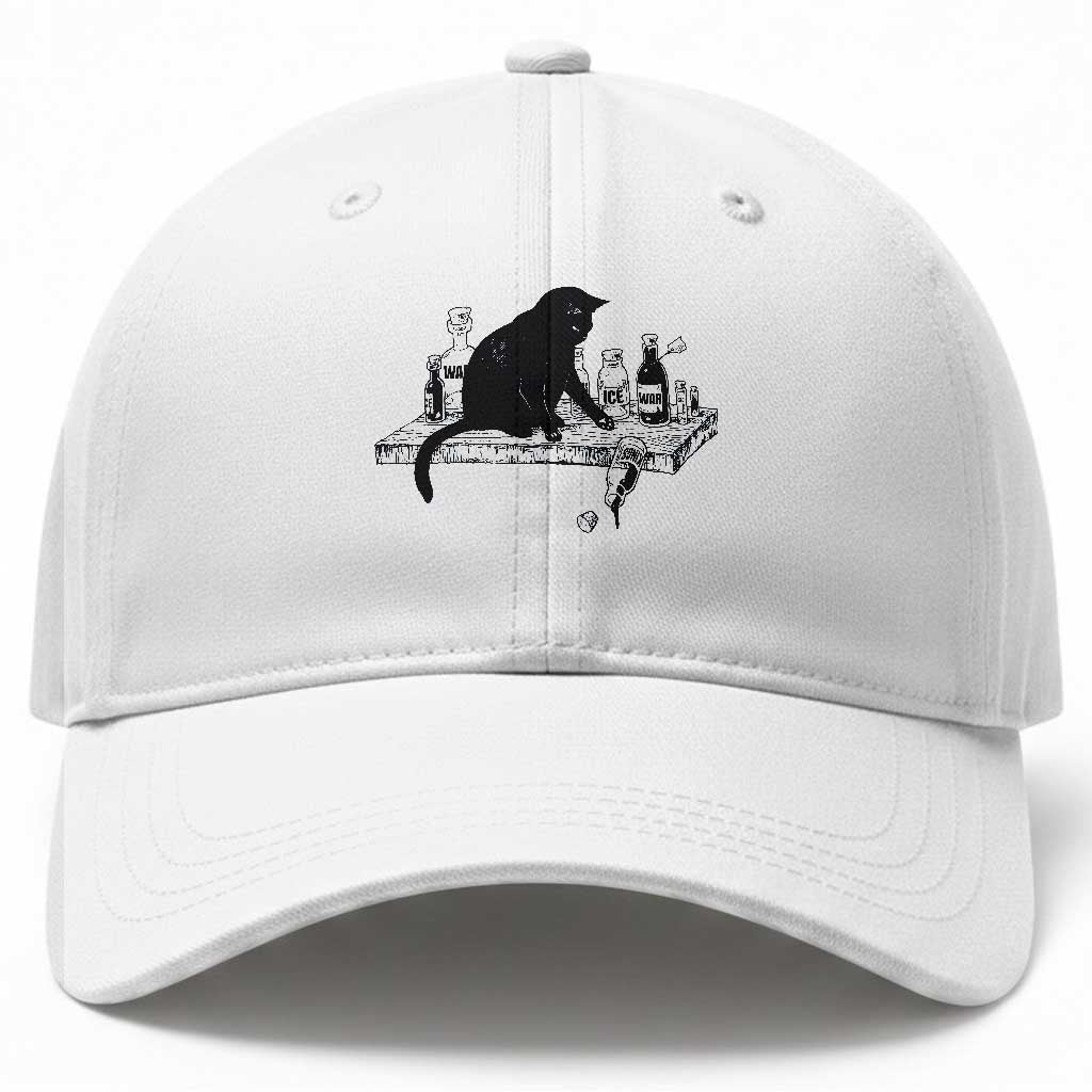 No Kings No Wars No Ice Cat Baseball Cap Political Humor Gift