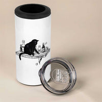 No Kings No Wars No Ice Cat 4 in 1 Can Cooler Tumbler Political Humor Gift